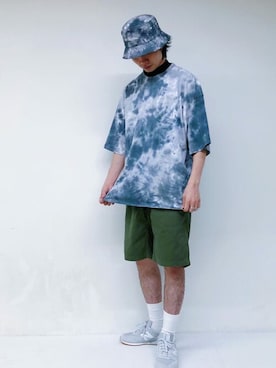 「FRUIT OF THE LOOM（フルーツオブザルーム）のアイテム（トップス）」を使った、jeansfactoryさん（メンズ・181cm）の夏コーディネート