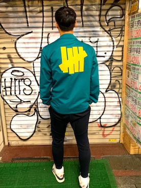 「UNDEFEATED （アンディフィーテッド）のアイテム（ジャケット/アウター）」を使った、ゆーちんさん（メンズ・181cm）の春コーディネート
