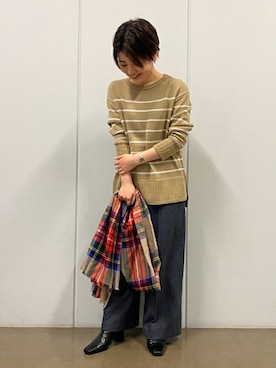 「カシミヤ」｜ayakaさん（レディース・151cm）の冬コーディネート