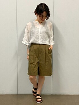 「トレンドファッション」｜「アイテム（スニーカー）」を使った、ayakaさん（レディース・151cm）の夏コーディネート