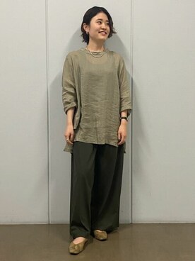「トレンドファッション」｜「アイテム（アクセサリー）」を使った、ayakaさん（レディース・151cm）の秋コーディネート