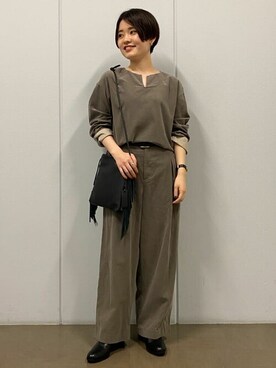 「human woman（ヒューマンウーマン）の◆オリジナルショートブーツ（ブーツ）」を使った、ayakaさん（レディース・151cm）の秋コーディネート