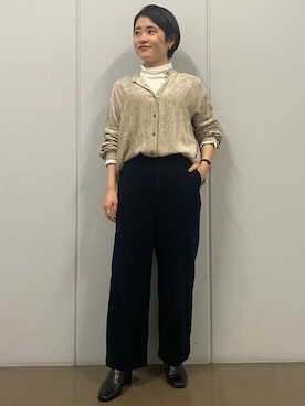 「human woman（ヒューマンウーマン）のアイテム」を使った、ayakaさん（レディース・151cm）の冬コーディネート