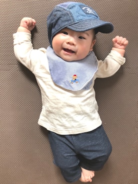 「A.L.C.（エーエルシー）のアイテム」を使った、kuribowさん（キッズ・70cm）の春コーディネート