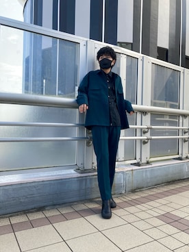 「RANDOM IDENTITIES（ランダムアイデンティティーズ）のアイテム（シューズ）」を使った、ryoさん（メンズ・170cm）の冬コーディネート