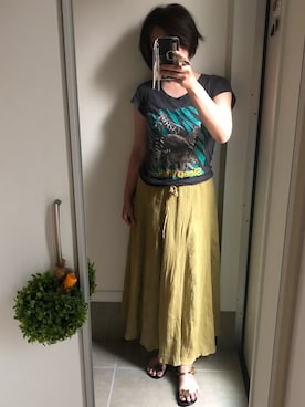 「JUNK FOOD（ジャンクフード）のアイテム」を使った、tama0015さん（レディース・160cm）の夏コーディネート