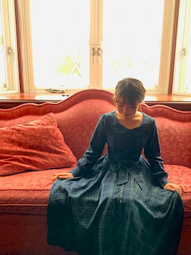 「英国風」｜samiさん（レディース・156cm）の冬コーディネート