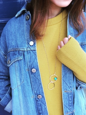 「GRANDMA MAMA DAUGHTER（グランマママドーター）のアイテム」を使った、Akiさん（レディース・160cm）の秋コーディネート