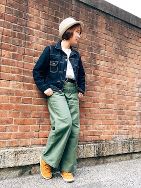 「URVIN（アービン）のアイテム」を使った、Akiさん（レディース・160cm）の春コーディネート