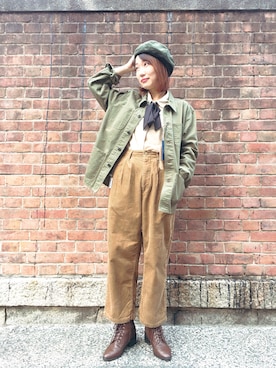 「SETTO（セット）のアイテム」を使った、Akiさん（レディース・160cm）の秋コーディネート