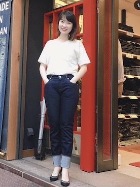 「URVIN（アービン）のアイテム」を使った、Akiさん（レディース・160cm）の春コーディネート