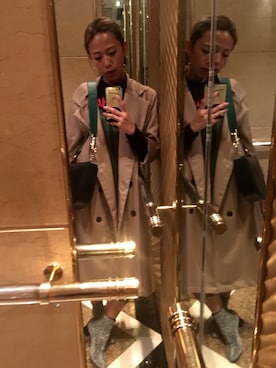 「アイテム（ブーツ、シルバー系）」を使った、elinkさん（レディース・156cm）の冬コーディネート