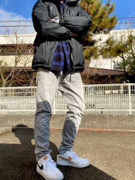 「鼻油」｜nan10naさん（メンズ・181cm）の冬コーディネート