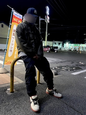 「鼻油」｜nan10naさん（メンズ・181cm）の冬コーディネート
