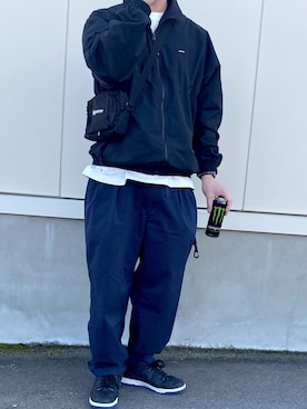「鼻油」｜nan10naさん（メンズ・181cm）の冬コーディネート