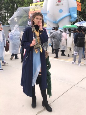「URBAN RESEARCH（アーバンリサーチ）のアイテム（ノーカラージャケット）」を使った、冬日煎饺H_Vladaさん（レディース・168cm）の春コーディネート