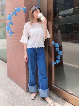 「蓝」｜冬日煎饺H_Vladaさん（レディース・168cm）の春コーディネート