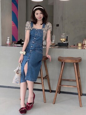 「NOのアイテム（ワンピース/ドレス）」を使った、冬日煎饺H_Vladaさん（レディース・168cm）の春コーディネート