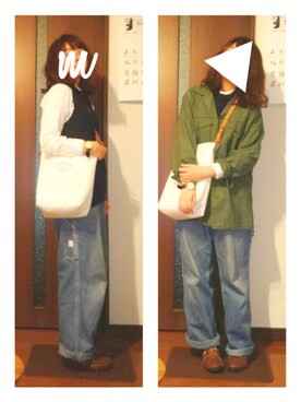 「relacher（ルラシェ）のアイテム」を使った、moezouさん（レディース・159cm）の春コーディネート