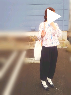 「Hands of creation（ハンズオブクリエイション）のアイテム（パンツ）」を使った、moezouさん（レディース・159cm）の春コーディネート