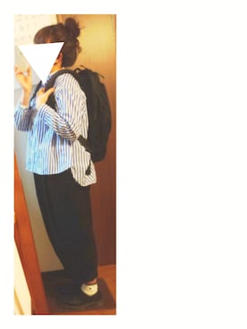 「Hands of creation（ハンズオブクリエイション）のアイテム（パンツ）」を使った、moezouさん（レディース・159cm）の春コーディネート