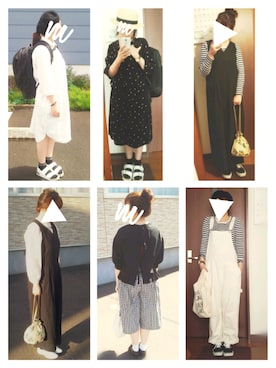 「note et silence （ノートエシロンス）のアイテム（ワンピース/ドレス）」を使った、moezouさん（レディース・159cm）の夏コーディネート