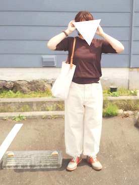 「relacher（ルラシェ）のアイテム」を使った、moezouさん（レディース・159cm）の夏コーディネート