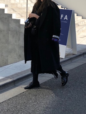 「travel」｜「アイテム（チェスターコート）」を使った、이현명さん（レディース・165cm）の春コーディネート