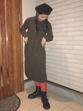 「アイテム（ピアス（両耳用））」を使った、アイさん（レディース・162cm・20代）の秋コーディネート