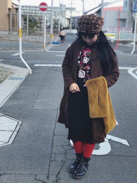 「アイテム（ピアス（両耳用））」を使った、アイさん（レディース・162cm・20代）の冬コーディネート