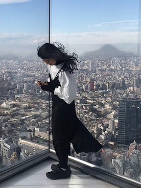 「ISOOK（アイスー）のアイテム（ワンピース）」を使った、アイさん（レディース・162cm）の冬コーディネート