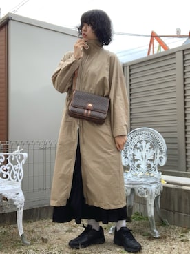 「LE CIEL BLEU（ルシェルブルー）のTrack Dress（ワンピース）」を使った、アイさん（レディース・162cm・20代）の春コーディネート