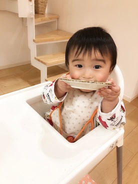 「IKEA（イケア）のアイテム（財布/小物）」を使った、chihaさん（キッズ・80cm）の春コーディネート