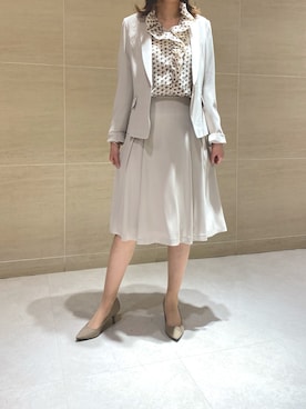 「NARACAMICIE（ナラカミーチェ）のアイテム（テーラードジャケット）」を使った、chiiiii424さん（レディース・167cm）の春コーディネート