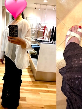「TODAYFUL（トゥデイフル）のアイテム（シューズ、ベージュ系）」を使った、miuさん（レディース・162cm）の夏コーディネート