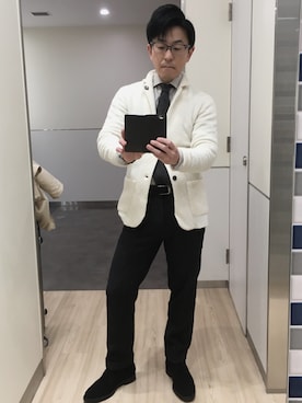「長崎アミュプラザ」｜Masakazu Kounoさん（メンズ・167cm）の冬コーディネート