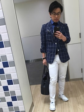 「長崎アミュプラザ」｜Masakazu Kounoさん（メンズ・167cm）の春コーディネート