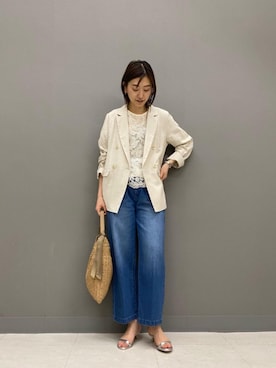 「お呼ばれ」｜「アイテム（パンツ）」を使った、mahoさん（レディース・167cm）の春コーディネート