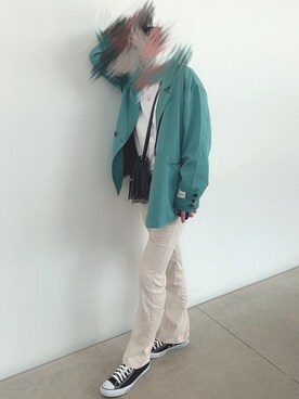 「neos（ネオス）のアイテム（テーラードジャケット）」を使った、たさん（メンズ・175cm）の春コーディネート