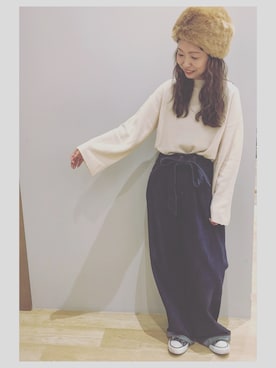 「ファー帽子」｜tomopuuさん（レディース・152cm）の秋コーディネート