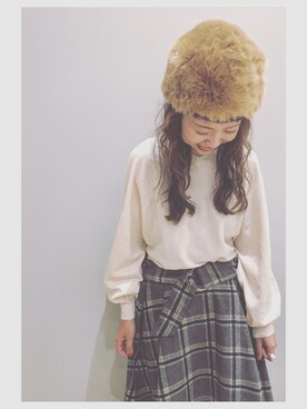 「ファー帽子」｜tomopuuさん（レディース・152cm）の秋コーディネート