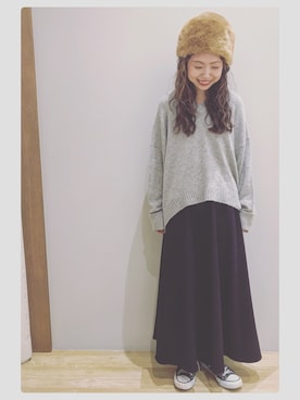 「ファー帽子」｜tomopuuさん（レディース・152cm）の秋コーディネート