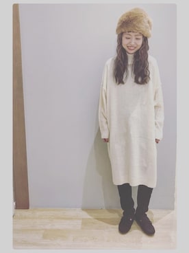 「ファー帽子」｜tomopuuさん（レディース・152cm）の秋コーディネート