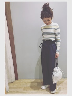 「おんまゆ」｜tomopuuさん（レディース・152cm）の冬コーディネート