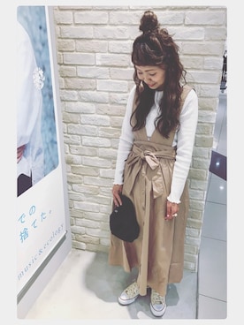 「Lee（リー）のアイテム（帽子）」を使った、tomopuuさん（レディース・152cm）の春コーディネート