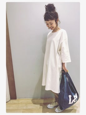 「Lee（リー）のアイテム（バッグ）」を使った、tomopuuさん（レディース・152cm）の春コーディネート