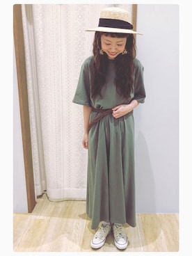 「マキシワンピ」｜tomopuuさん（レディース・152cm）の春コーディネート
