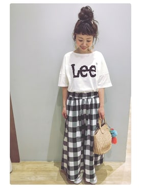 「earth music&ecology（アースミュージックアンドエコロジー）のアイテム」を使った、tomopuuさん（レディース・152cm）の春コーディネート