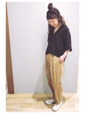 「グルカパンツ」｜tomopuuさん（レディース・152cm）の春コーディネート