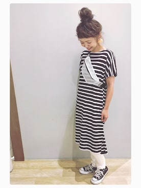 「イオンモール新小松」｜tomopuuさん（レディース・152cm）の夏コーディネート